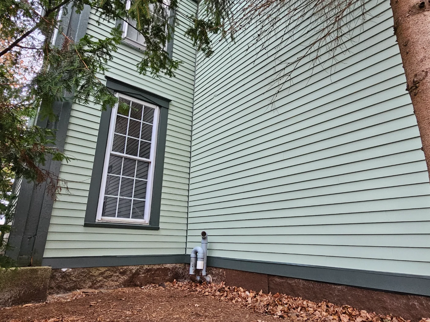 Home exterior repaired from wood rot damage